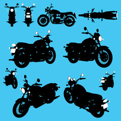 vector silhouette Motorcycle