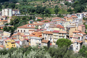 Fototapeta premium Old Houses and City, Lamezia Terme, Calabria, South Italy