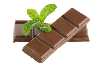 Closeup detail of chocolate parts