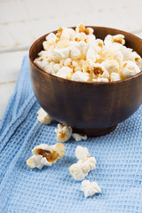 Popcorn in bowl