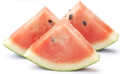 Watermelon fruit isolated  on the white background