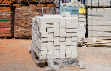 store of bricks ready for consruction