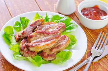 fried meat