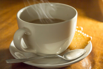 Coffee in the morning.