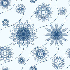 Snowflakes Seamless Pattern