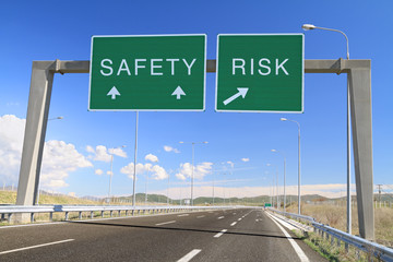 Safety or risk. Make a choice - 54860272