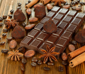 Chocolate and spices