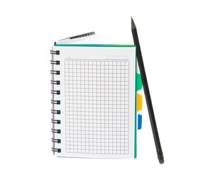 Blank note paper with pen.