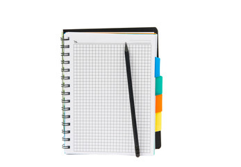 Blank note paper with pen.