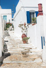 Fototapeta na wymiar Tradycyjny grecki dom na Sifnos island, Grecja