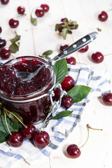 Portion of homemade Cherry Jam