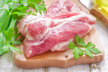 Raw meat