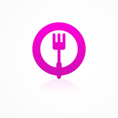 Kitchen fork icon