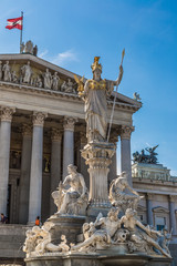 Obraz premium Austrian Parliament Building, Vienna, Austria