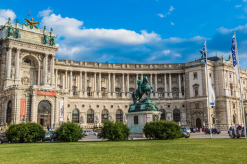 Fototapeta na wymiar Vienna Hofburg Imperial Palace at day, - Austria