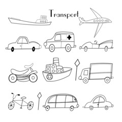 illustration of different types of transport