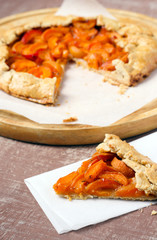 Apricot and thyme whole wheat galette