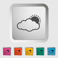 Cloudiness single icon.