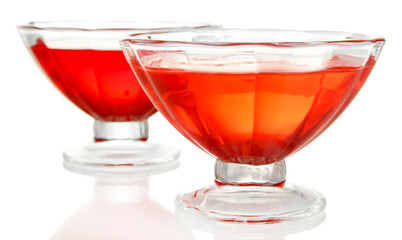 Berry jelly isolated on white
