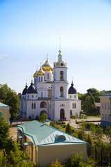 Fototapeta na wymiar Russian church. Uspensky cathedral in Dmitrov