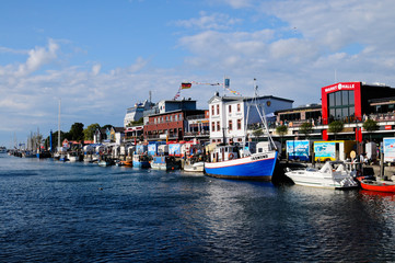 Obraz premium boats in Warnemunde