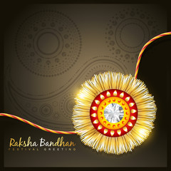 golden rakhi