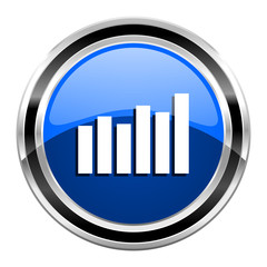 Obraz premium bar graph icon