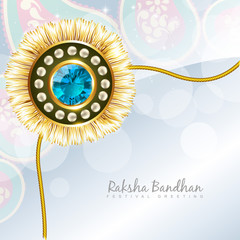 shiny rakhi vector background