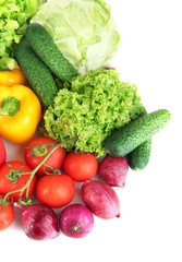 Fresh vegetables close up