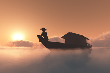Chinese boat.