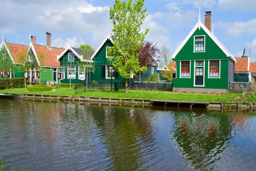 old  houses of Zaanse Schans, Netherlands