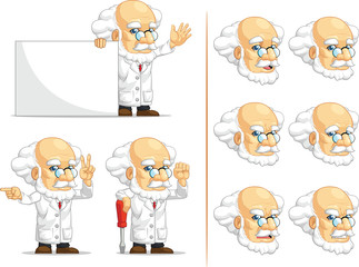 Scientist or Professor Customizable Mascot 5