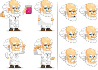 Scientist or Professor Customizable Mascot 3