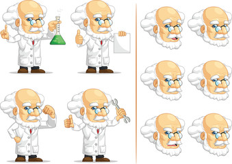 Scientist or Professor Customizable Mascot 2