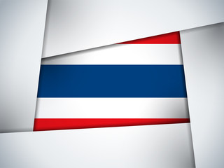 Fototapeta premium Thailand Country Flag Geometric Background