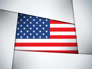 USA Country Flag Geometric Background