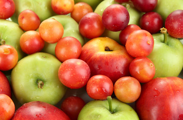 Juicy fruits background