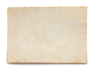 old paper isolated on white background