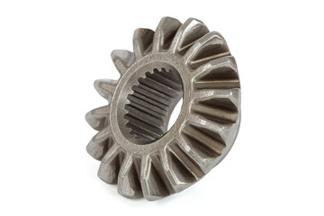 Conical pinion, isolation on a white background, with clipping p