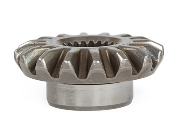 Conical pinion, isolation on a white background, with clipping p