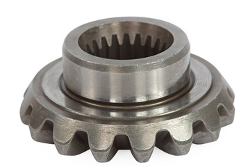 Conical pinion, isolation on a white background, with clipping p