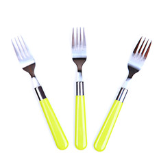 Forks, isolated on white