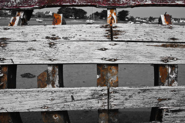 Vielle épave de bateau