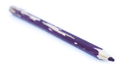 Isolated Used Purple Pencil