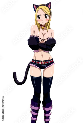 Anime Cat Person Girl Anime Cat Person Girl