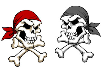Danger pirate skull