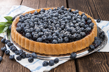 Fresh Blueberry Tart with fruits
