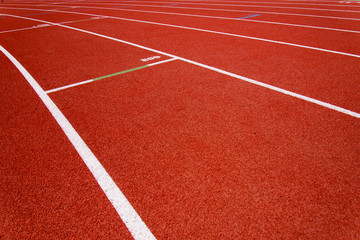 Fototapeta premium red race for running