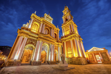 Obraz premium San Francisco in the city of Salta, Argentina