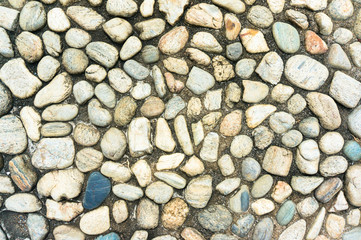 Gravel and concrete